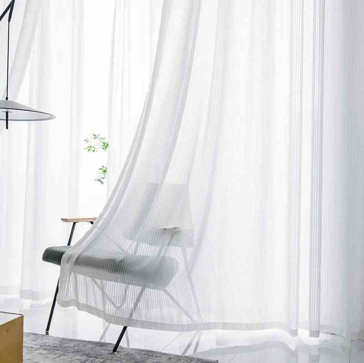 Voilage rayures verticales