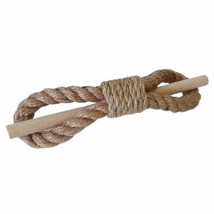 Embrasse rideau en corde Beige / 25cm