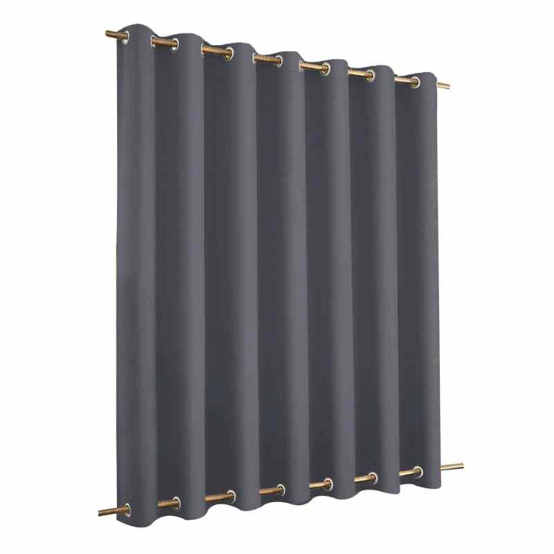 Rideau brise soleil pour pergola Gris foncé / 254x243cm / Œillets