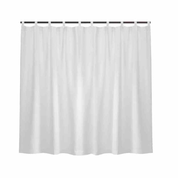 Rideau coupe vent Blanc / 254x213cm / Œillets