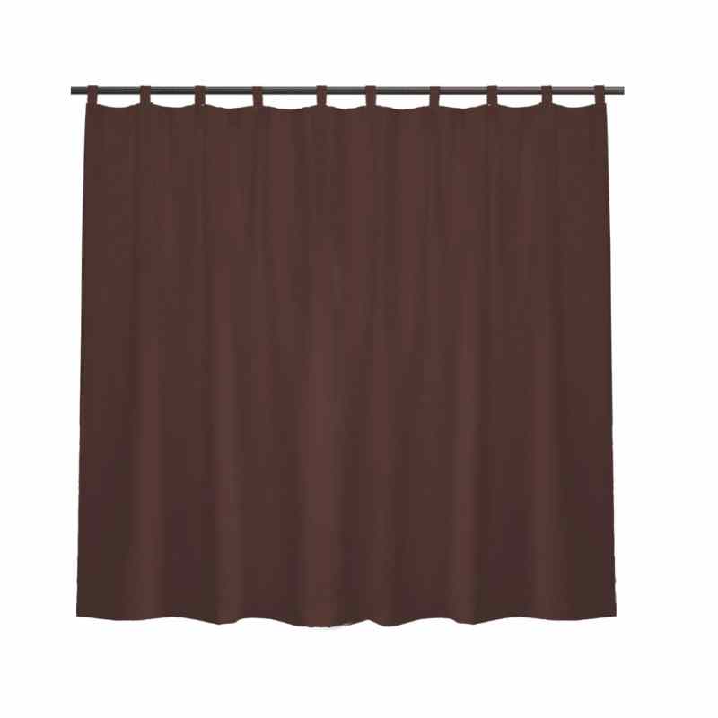 Rideau coupe vent extérieur Marron / 254x213cm / Œillets