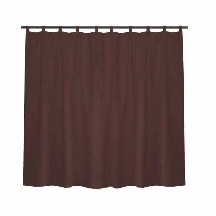 Rideau coupe vent extérieur Marron / 254x213cm / Œillets