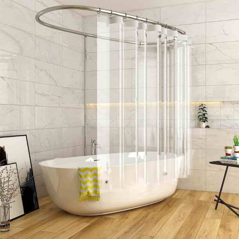 Rideau de douche PEVA Transparent / 180x180cm