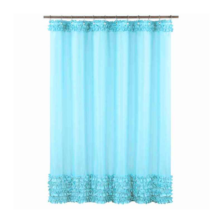 Rideau de douche tissu imperméable Bleu / 180x180cm / Polyester