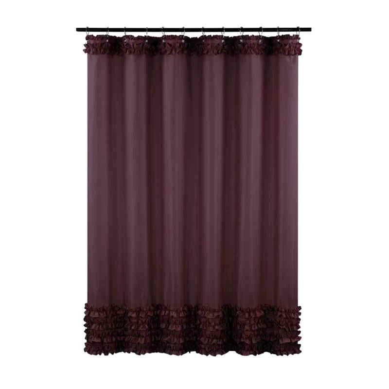 Rideau de douche tissu imperméable Bordeaux / 180x180cm / Polyester