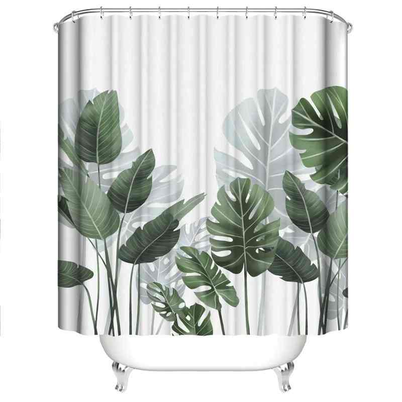 Rideau de douche tropical Vert / 150x180cm