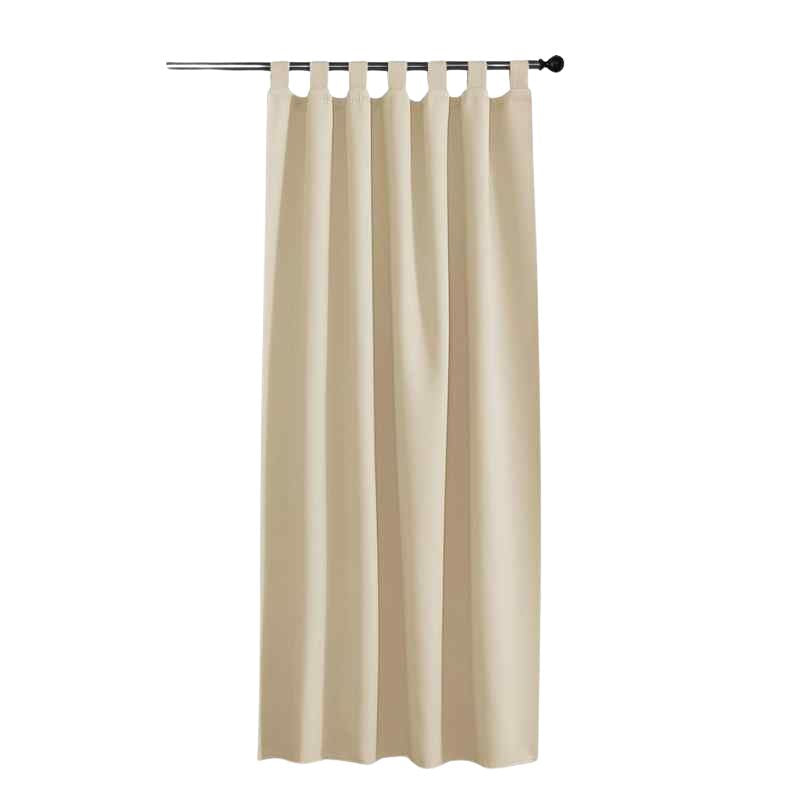 Rideau extérieur Beige / 132x215cm / Pattes velcro