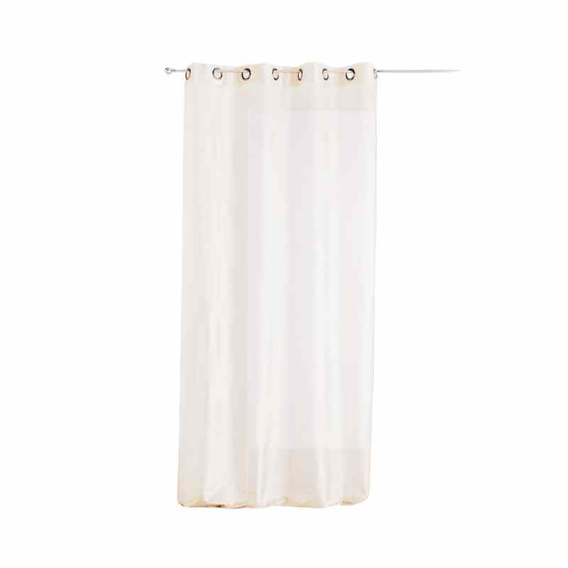 Rideau satin Blanc / 100x260cm / Galon fronceur