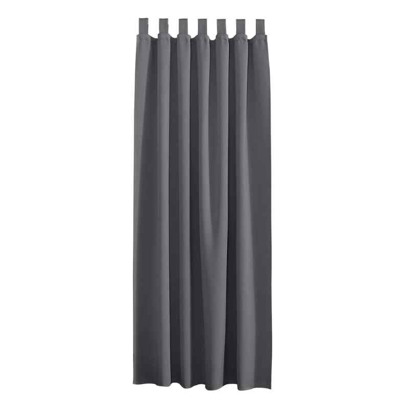 Rideau solaire extérieur Gris / 135x215cm / Pattes velcro