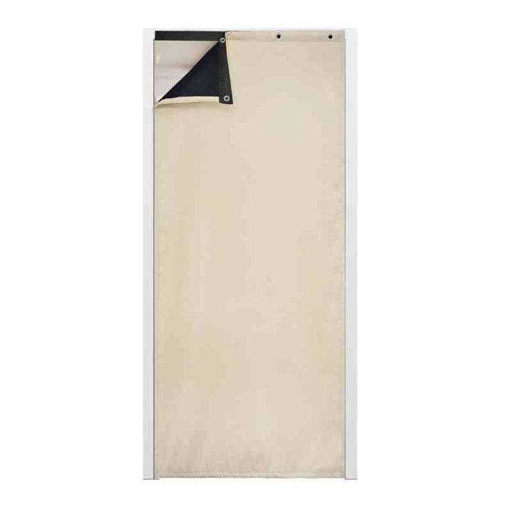 Rideau thermique de porte Beige / 82x204cm