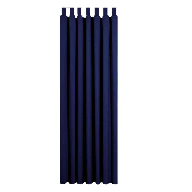 Rideaux extérieur Bleu marine / 135x215cm / Pattes velcro