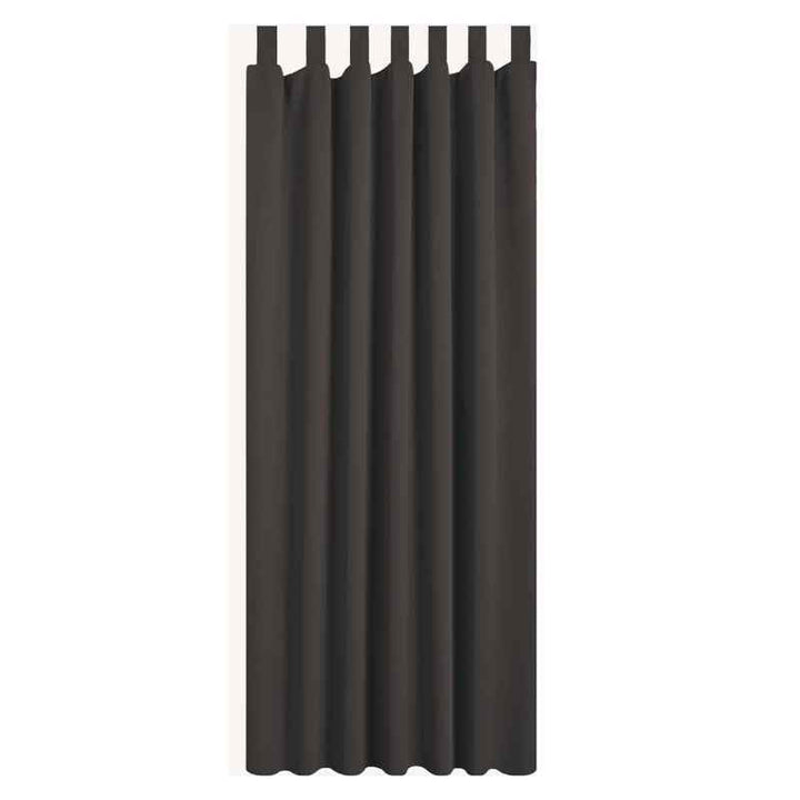 Rideaux extérieur terrasse Brun / 132x215cm / Pattes velcro