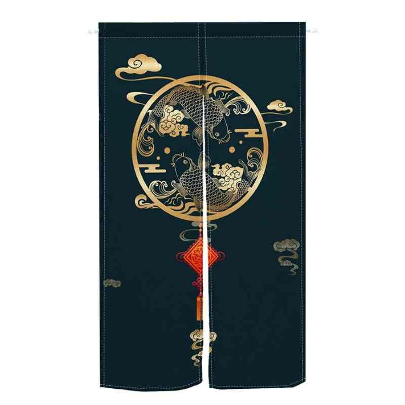 Rideaux panneaux japonais Bleu / 80x150cm / Galon fronceur