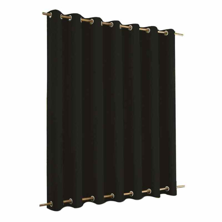 Rideaux pergola extérieur Noir / 254x213cm / Œillets