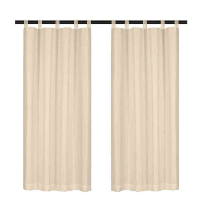 Rideaux pour balcon Beige / 132x213cm / Œillets