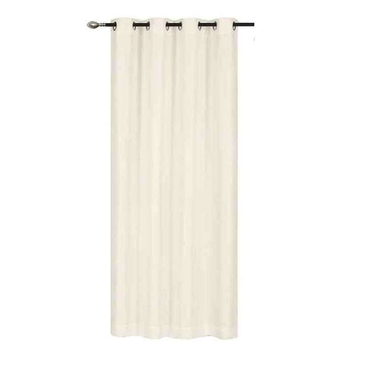 Voilage extérieur terrasse Beige / 132x244cm / Pattes velcro