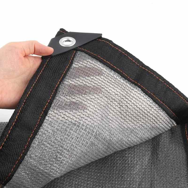 Voile d'ombrage 3x2 Gris / 3mx2m / Œillets en laiton