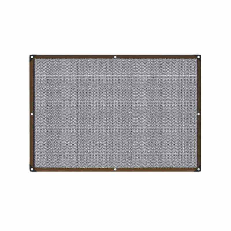 Voile d'ombrage 3x2 Gris / 3mx2m / Œillets en laiton