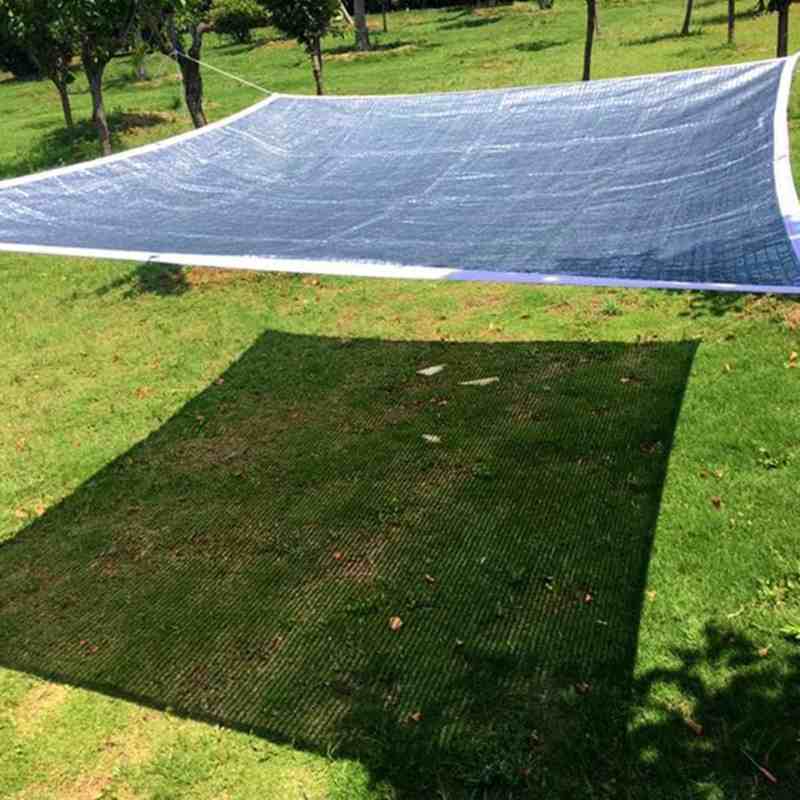 Voile d’ombrage 4x6 Argenté / 4mx6m / Œillets en laiton