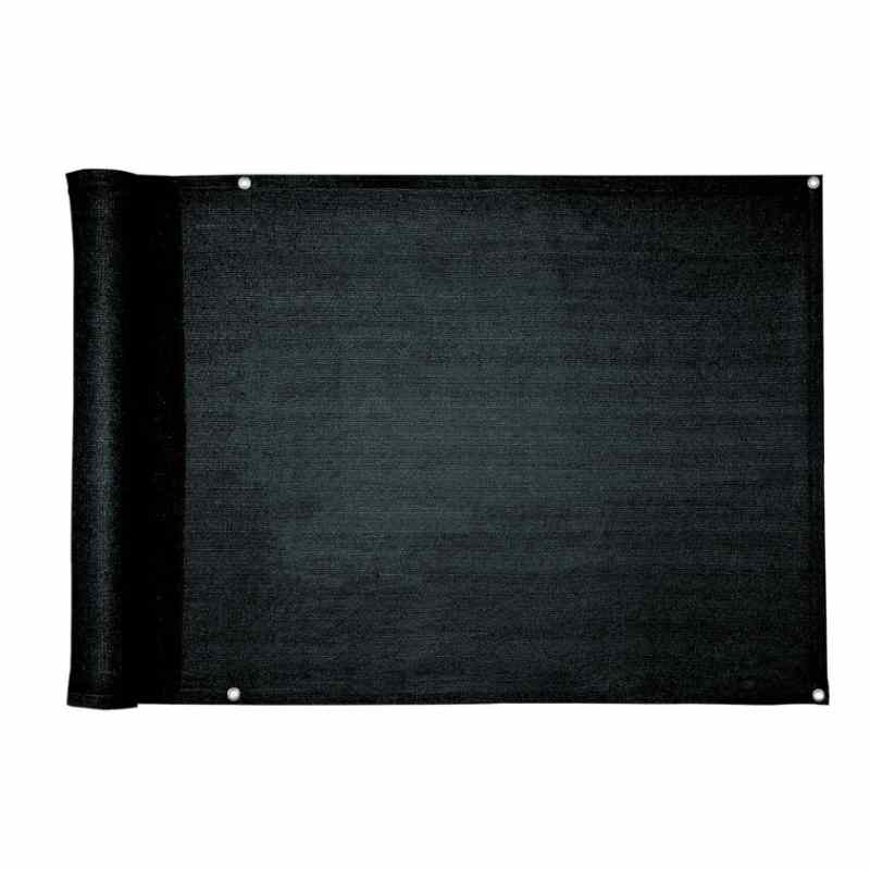 Voile d'ombrage balcon Noir / 1.5mx2m / Œillets en laiton