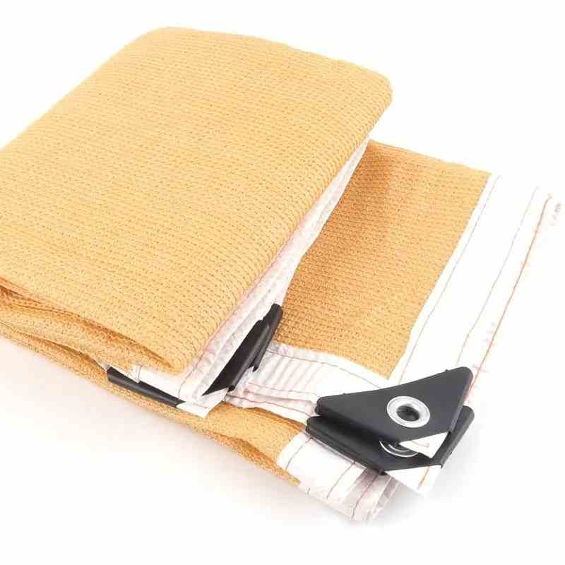 Voile d'ombrage rectangulaire 6x5 Beige / 6mx5m / Œillets en laiton