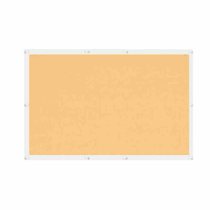 Voile d'ombrage rectangulaire 6x5 Beige / 6mx5m / Œillets en laiton