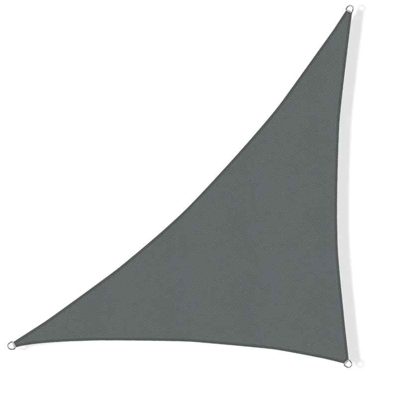 Voile d'ombrage triangulaire 3x4x5 Gris / 3x4x5m